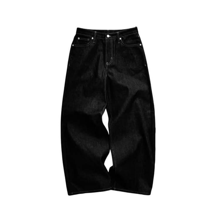 Void Wide-Leg Black Denim
