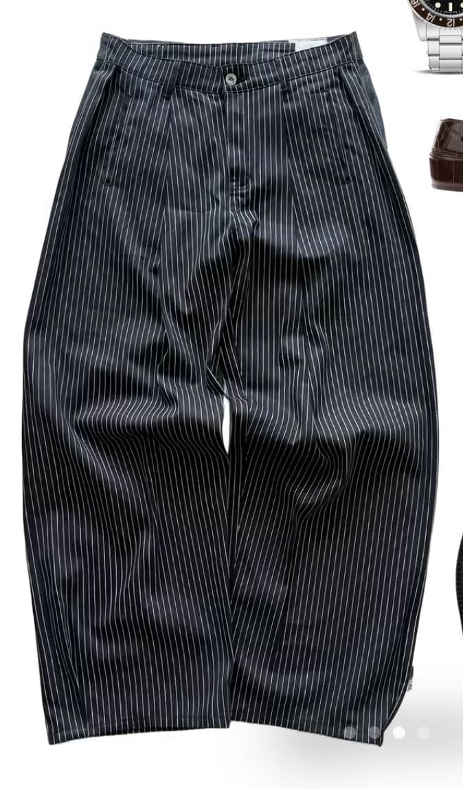 Lumen Pinstripe Wide Trouser