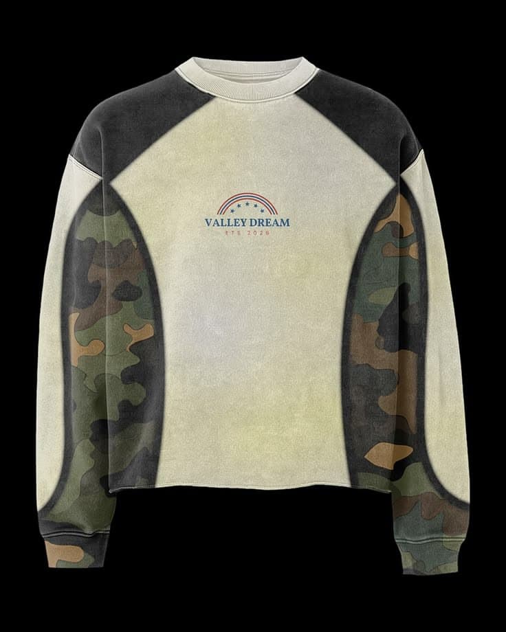 Valley Dream Panelled Crewneck