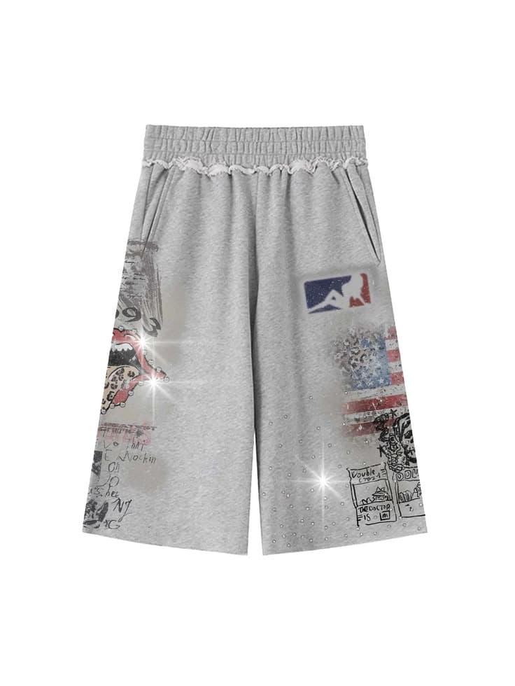 Graphic Sweat Short